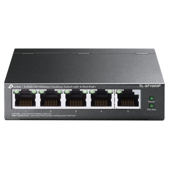 SWITCH TP-LINK TL-SF1005P DESKTOP SWITCH 4-PORT POE