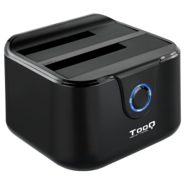 DOCK TOOQ TQDS-802B 2xSATA 2,5"/3,5" USB 3.0, CLONE OTB NEGRO