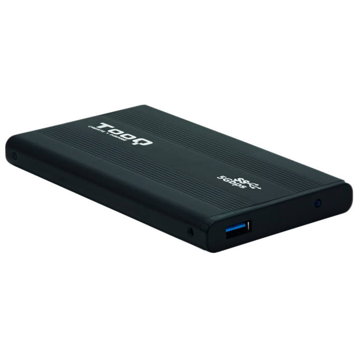 CARCASA HDD TOOQ TQE-2524B 2,5" 9,5 MM SATA USB 3.0 NEGRA