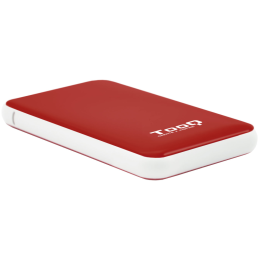 CARCASA HDD TQE-2528R 2,5" 9,5 MM SATA USB 3.1 GEN1 ROJA
