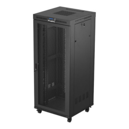 ARMARIO RACK 19" LANBERG 37U 800X800 FLAT PACK PUERTA PERFORADA CON LCD NEGRO