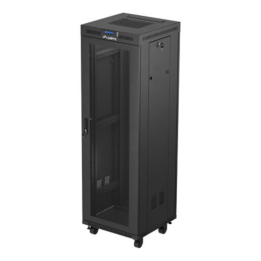 ARMARIO LANBERG RACK 19" 37U 600X600 FLAT PACK PUERTA PERFORADA CON LCD