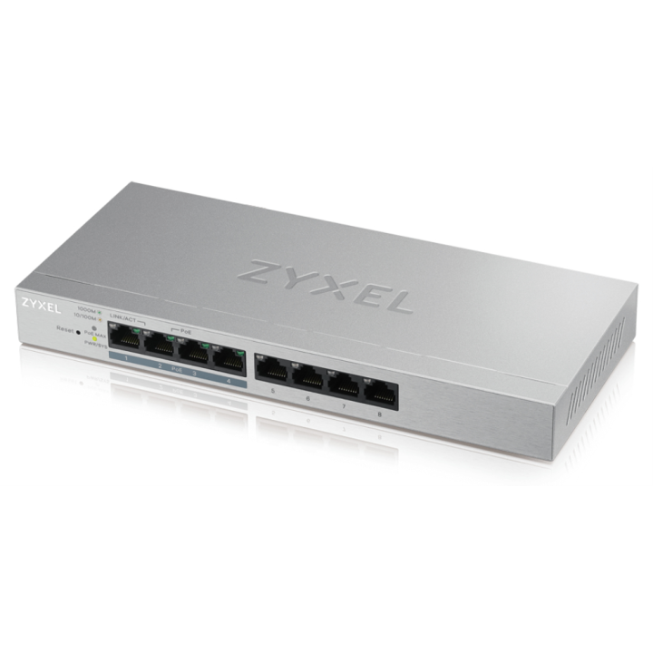 SWITCH ZYXEL GS1200-8HP V2 8 - 2 CAPA