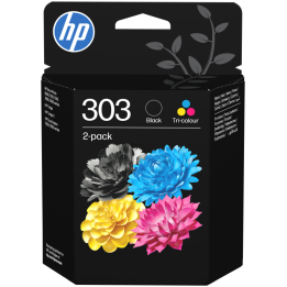TINTA HP 303 PACK AHORRO 2 NEGRO + CIAN MAGENTA AMARILLO