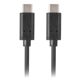 CABLE 2.0 LANBERG USB C MACHO/USB C MACHO 0.5M NEGRO