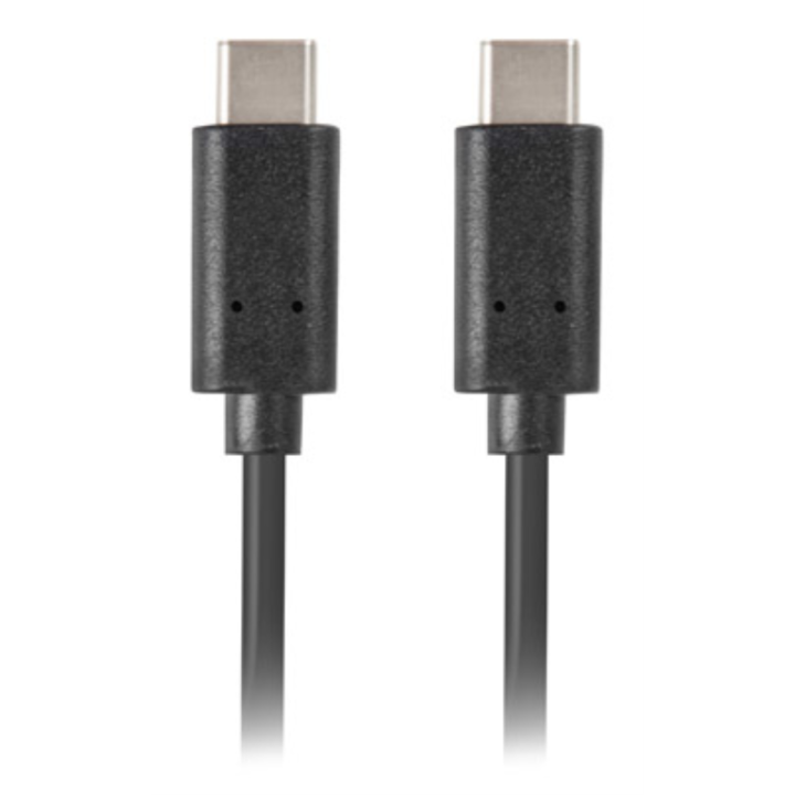 CABLE 2.0 LANBERG USB C MACHO/USB C MACHO 0.5M NEGRO