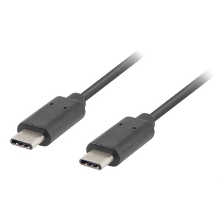 CABLE 2.0 LANBERG USB C MACHO/USB C MACHO 1M NEGRO