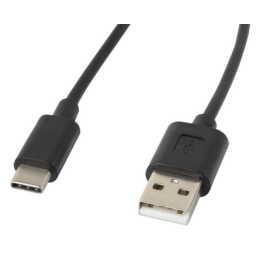CABLE USB LANBERG 2.0 MACHO/USB C MACHO 1.8M NEGRO