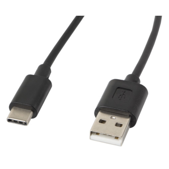 CABLE USB LANBERG 2.0 MACHO/USB C MACHO 1.8M NEGRO