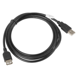 CABLE ALARGADOR LANBERG USB 2.0 MACHO HEMBRA 1.8M NEGRO