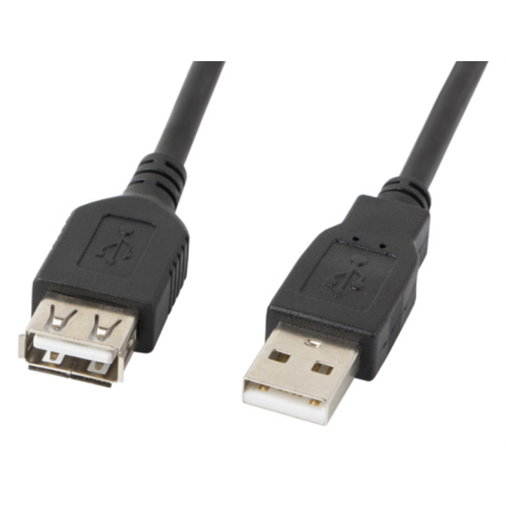 CABLE ALARGADOR LANBERG USB 2.0 MACHO HEMBRA 5M NEGRO
