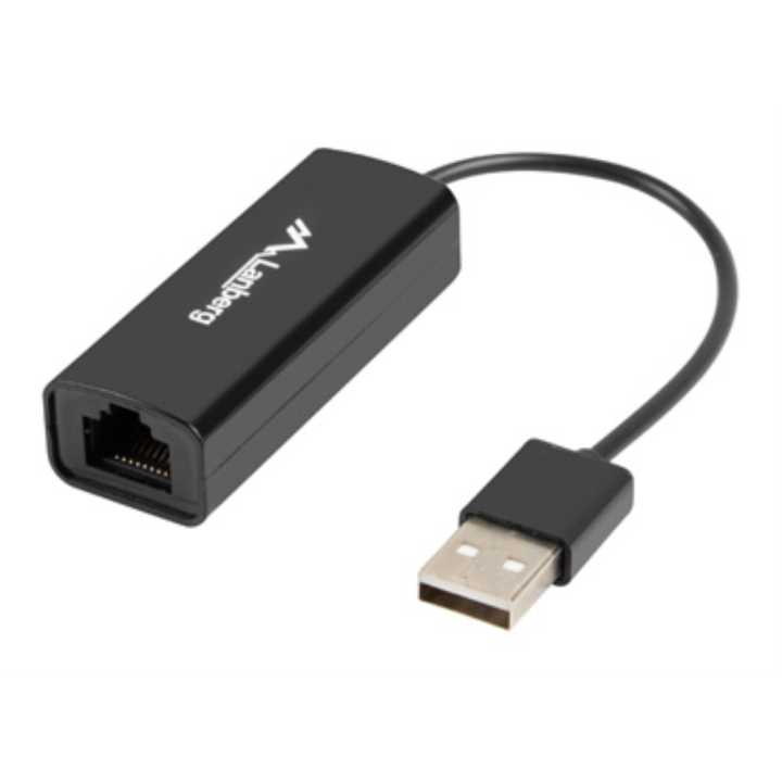 ADAPTADOR USB LANBERG 2.0/ETHERNET RJ45 100 MB