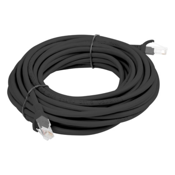 CABLE RED LANBERG LATIGUILLO CAT.6 UTP 5M NEGRO FLUKE PASSED