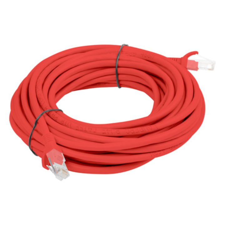 CABLE RED LANBERG LATIGUILLO CAT.6 UTP 5M ROJO FLUKE PASSED