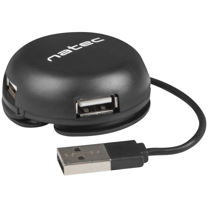 HUB NATEC BUMBLEBEE 4 PUERTOS USB 2.0 NEGRO
