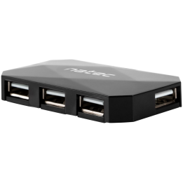 HUB NATEC LOCUST 4 PUERTOS USB 2.0 NEGRO