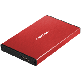 CARCASA HDD NATEC RHINO GO NKZ-1279 2,5" ROJA