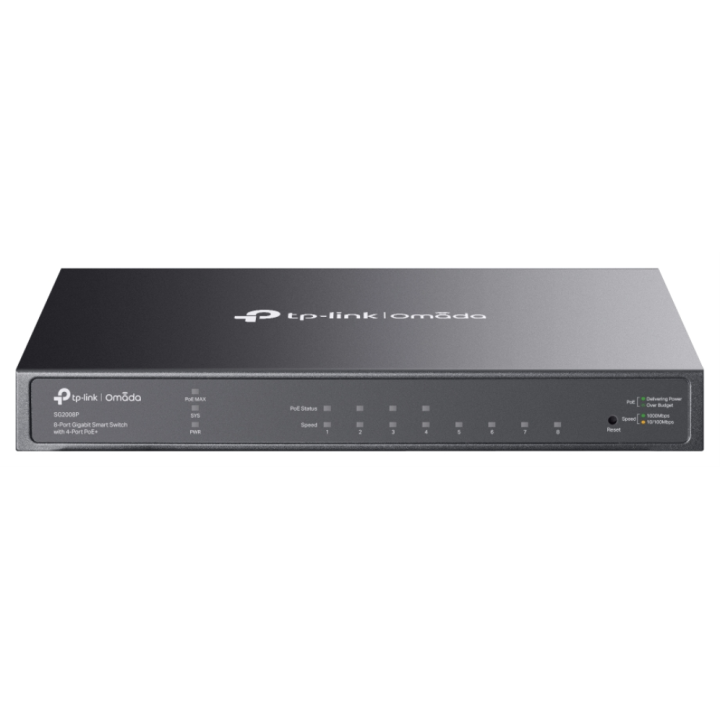 SWITCH TP LINK OMADA TL-SG2008P / SMART, 8x1G (4xPOE+), 62W