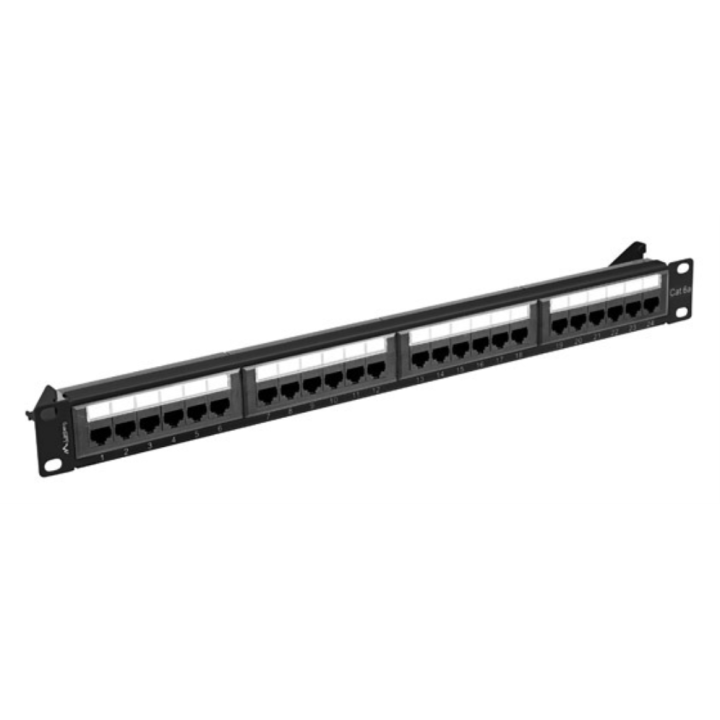 PATCH PANEL LANBERG 24 PUERTOS 1U 19? CAT.6A UTP NEGRO