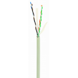 CABLE RED GEMBIRD UTP CAT6 TRENZADO PREMIUM CCA AWG24 BOBINA 305M GRIS