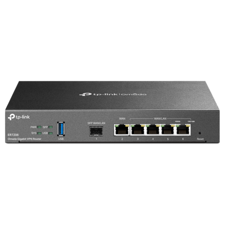 ROUTER TP LINK OMADA TL-ER7206 / 1x1G WAN, 2x1G WANLAN, 1xSFP WAN