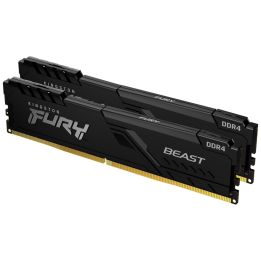 DDR4 KINGSTON 2x 8GB 3200 FURY BEAST NEGRO