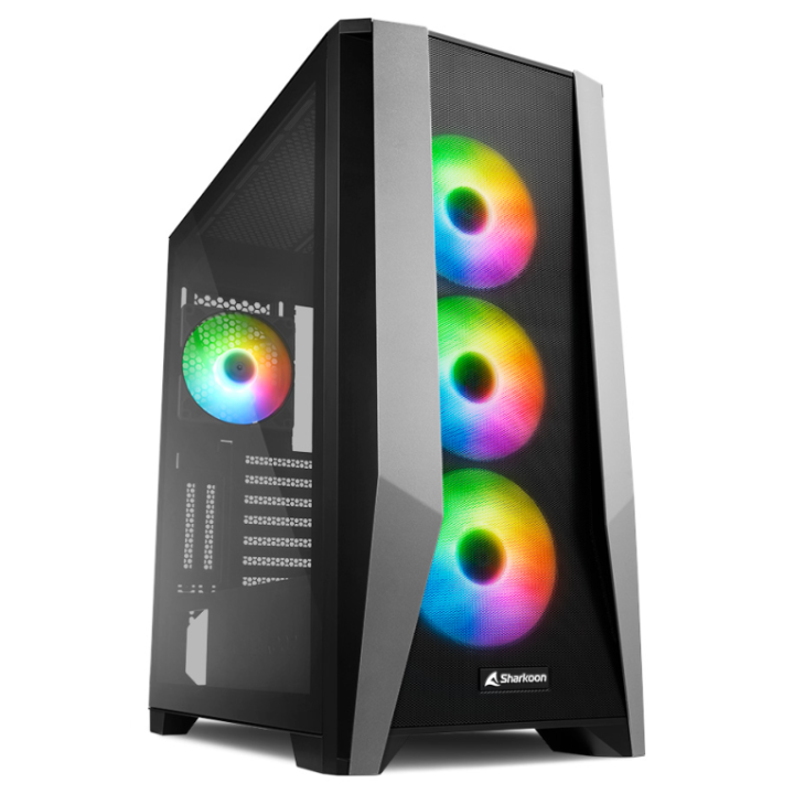 CAJA ATX SHARKOON TG7M 2XUSB3.0 SIN FUENTE NEGRO