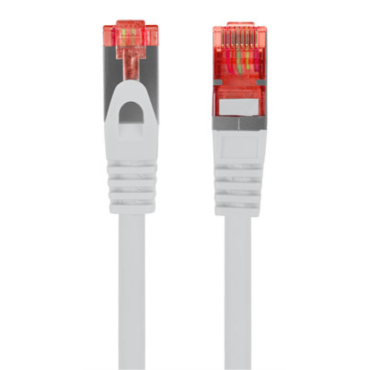 CABLE RED LANBERG LATIGUILLO CAT.6 S/FTP LSZH CU 10M GRIS FLUKE PASSED