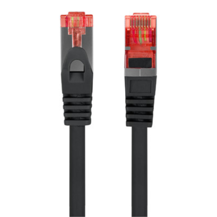 CABLE RED LANBERG LATIGUILLO CAT.6 S/FTP LSZH CU 3M NEGRO FLUKE PASSED