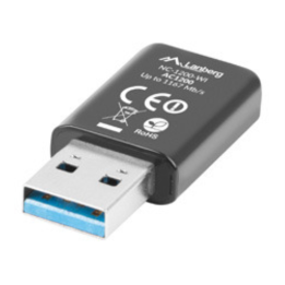 ADAPTADOR RED LANBERG USB WIFI 1200 MB/S DUAL BAND