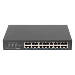 SWITCH LANBERG 24 PUERTOS GIGABIT ETHERNET RACK 19"