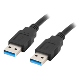 CABLE USB 3.0 LANBERG MACHO/MACHO 0.5M NEGRO