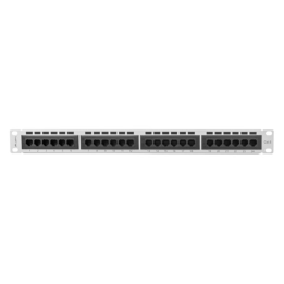 PATCH PANEL LANBERG CAT.6 UTP 24 PUERTOS 1U RACK 19" GRIS