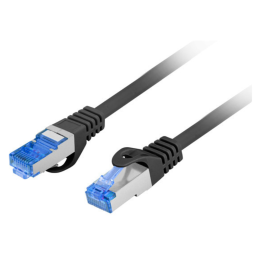 CABLE RED LANBERG LATIGUILLO CAT.6A S/FTP LSZH CCA 3M NEGRO FLUKE PASSED