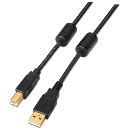 CABLE AISENS USB 2.0 IMPRESORA ALTA CALIDAD FERRITA A/M-B/M 2.0M