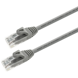CABLE RED AISENS LATIGUILLO RJ45 LSZH CAT.6A UTP AWG24 25CM GRIS