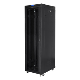ARMARIO LANBERG RACK 19" 42U 800X800 FLAT PACK NEGRO PUERTA CRISTAL CON LCD