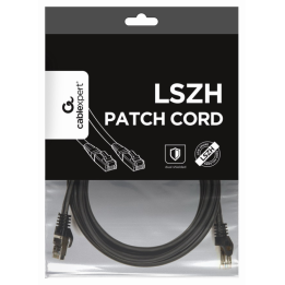 CABLE RED S-FTP GEMBIRD CAT 6A LSZH NEGRO 3M