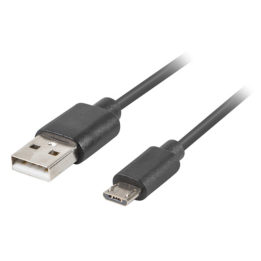 CABLE USB LANBERG 2.0 M/MICRO USB M QUICK CHARGE 3.0 1M NEGRO