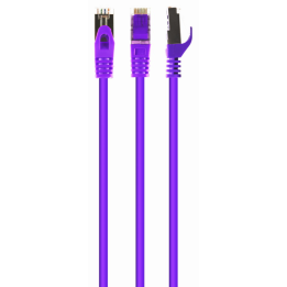 CABLE RED S-FTP GEMBIRD CAT 6A LSZH VIOLETA 0,5 M