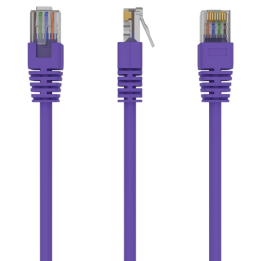CABLE RED CAT5E GEMBIRD UTP VIOLETA 0,25 M