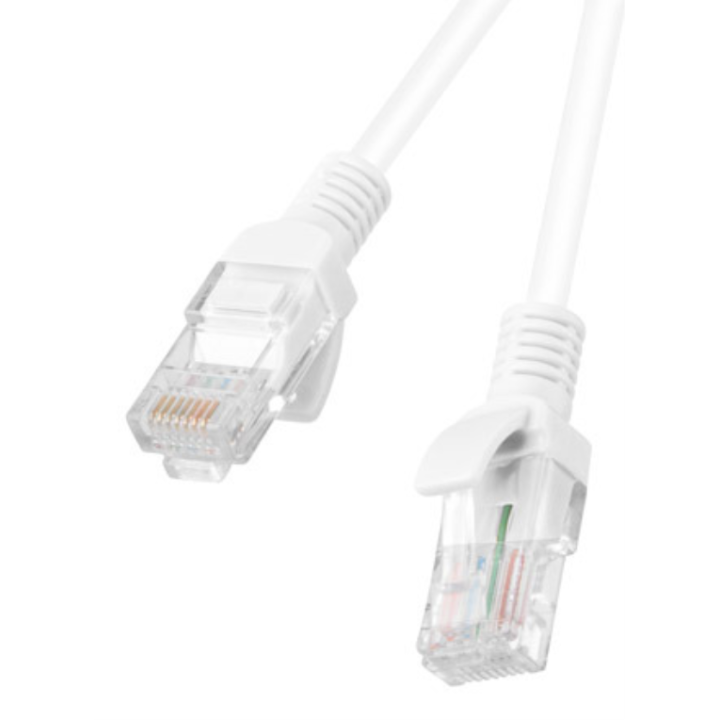 CABLE RED LANBERG LATIGUILLO CAT.6 UTP 1.5M BLANCO FLUKE PASSED