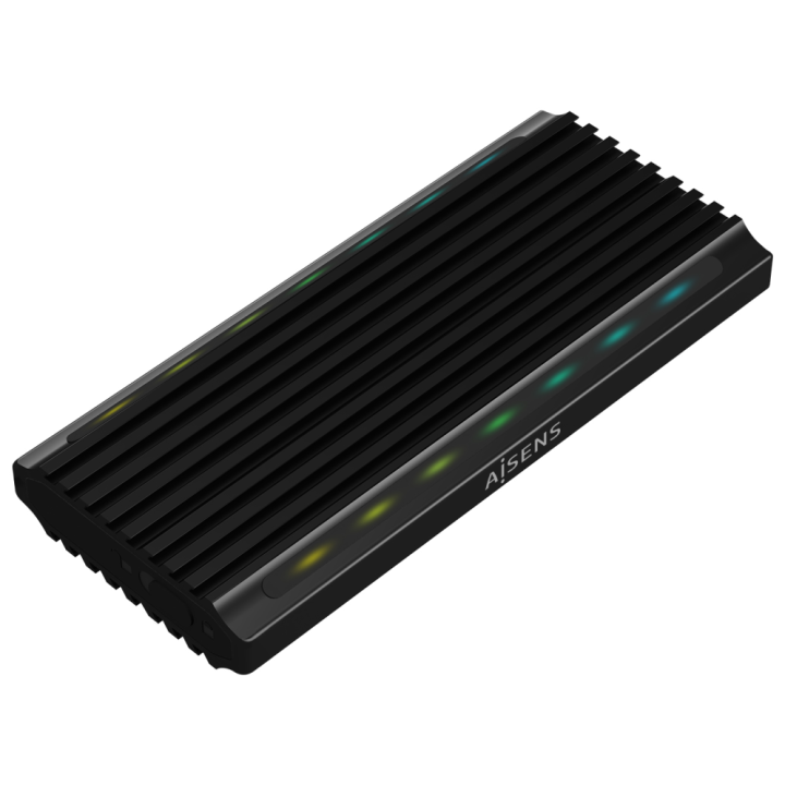CARCASA HDD AISENS ASM2-RGB012B M.2 NEGRA