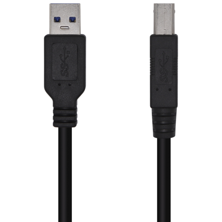 CABLE AISENS USB 3.0 IMPRESORA TIPO A/M-B/M NEGRO 2.0M