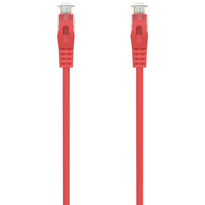 CABLE RED AISENS LATIGUILLO RJ45 LSZH CAT.6A UTP AWG24 25CM ROJO