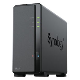 NAS SYNOLOGY DS124 1 BAHIA ETHERNET J4125 NEGRO