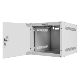 ARMARIO LANBERG MURAL RACK 10" 4U/280X310 FLAT PACK SILVER PUERTA CRISTAL