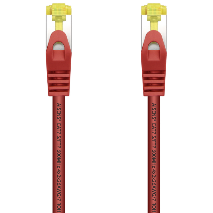 CABLE RED AISENS LATIGUILLO RJ45 LSZH CAT.7 SFTP PIMF 1.0M ROJO