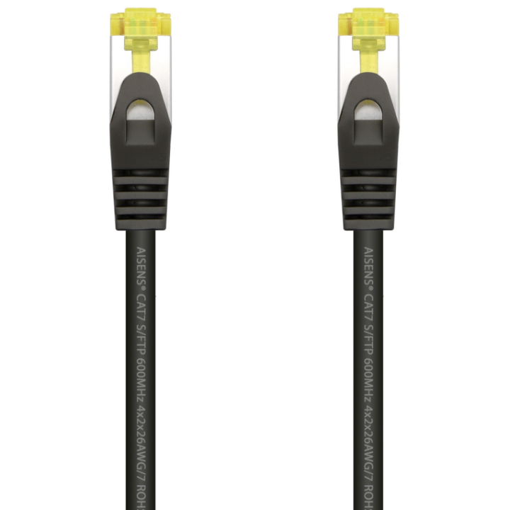 CABLE RED AISENS LATIGUILLO RJ45 LSZH CAT.7 SFTP PIMF 1.0M NEGRO