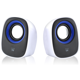 ALTAVOCES EWENT EW3513 2.0 5W RMS USB BLANCO/NEGRO